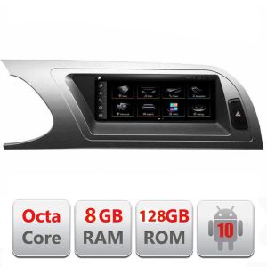  Navigatie Audi A5 MMI3G 2009-2012 android ecran 8.8" internet gps bluetooth camera wifi 3G EDT-A5-MMI3G-8+128