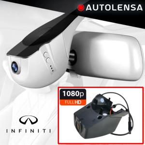 Unitate fără ramă Cameră DVR Infiniti QX50 2018-19, cameră față 1080p Autolensa, Model 24/7 Negru INF03 