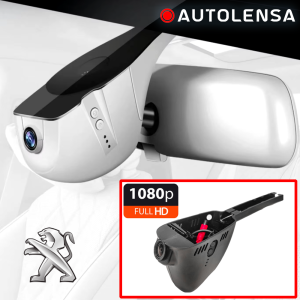 Unitate fără ramă Cameră DVR Peugeot 308 2015-18, cameră față 1080p Autolensa, Model 24/7 Negru PE01 