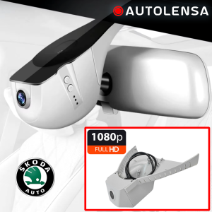 Unitate fără ramă Cameră DVR Skoda toateele , cameră față-spate 1080p-720p Autolensa, 24/7 Gri SKD01 