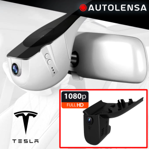 Unitate fără ramă Cameră DVR Tesla Model S 14-16, cameră față 1080p Autolensa, Model 24/7 Negru TSL01 
