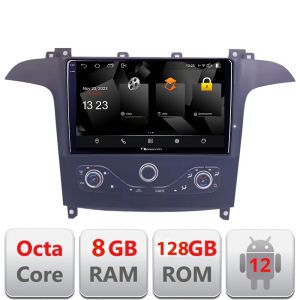Navigatie Ford S-max 2006-2014 Nakamichi NAM5960PRO Octa core 8+128 carplay android auto radio gps internet 