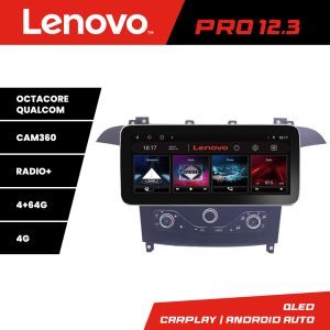 Navigatie Ford S-max 2006-2014 Lenovo Qled 12.3 inch Octa Core 4+64 360 DSP ADAS carplay android auto radio internet KIT-smax-navi+PRO-12.3-4+64