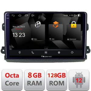 Navigatie Fiat Ducato 2021- Nakamichi NAM5960PRO Octa core 8+128 carplay android auto radio gps internet 