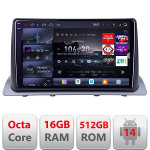 Navigatie Honda CR-V 2023- Qled 2K Octa Core 16+512GB LTE 4G DSP Wifi 5Ghz android auto carplay radio gps internet kit-crv2023+EDT-E810-2K