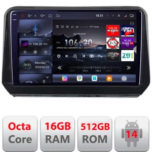 Navigatie Mitsubishi Outlander 2021- Qled 2K Octa Core 16+512GB LTE 4G DSP Wifi 5Ghz android auto carplay radio gps internet kit-outlander2023+EDT-E810-2K