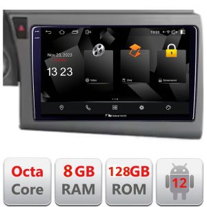 Navigatie Audi A6 C6 2004-2010 Nakamichi NAM5960PRO Octa core 8+128 carplay android auto radio gps internet 