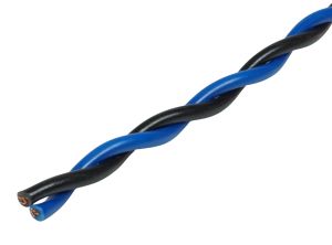 Cablu de difuzor răsucit 2x 0,75 mm²x1m Audio System M-Z-TSC 0.75 BK-BL