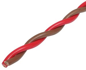 Cablu de difuzor răsucit 2x 0,75 mm²x1m Audio SystemM-Z-TSC 0.75 BR-RD