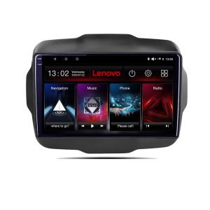 Navigatie Jeep Renegade 2015-2020 Lenovo Kit-500 8 core QLED 2K 8+256 360 Android Waze USB Navigatie Internet Youtube Radio