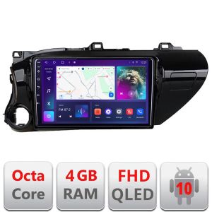 Navigatie Toyota Hilux 2016- B-TY59 Android Ecran QLED octa core 4+64 carplay android auto KIT-TY59+EDT-E310V3