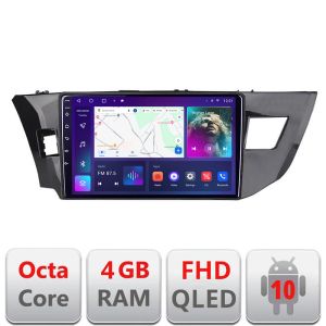 Navigáció Toyota Corolla 2013-2017 B-470 Android QLED képernyő octa core 4+64 Carplay android auto KIT-470+EDT-E310V3