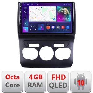 Navigatie Citroen C4 2011-2016 Quad Core B-241 Android Ecran QLED octa core 4+64 carplay android auto KIT-241+EDT-E310V3