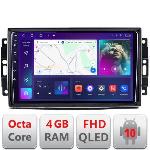 Navigatie Chrysler Jeep B-202 Android Ecran QLED octa core 4+64 carplay android auto KIT-202+EDT-E310V3