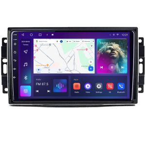 Navigatie Chrysler Jeep B-202 Android Ecran QLED octa core 4+64 carplay android auto KIT-202+EDT-E310V3 v3