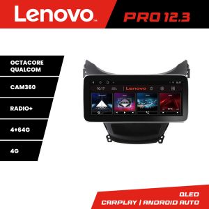 Navigatie Hyundai Elantra 2011-2013 K-092 Lenovo PRO 4+64 12.3 inch qled android 4G DSP gps internet  Q
