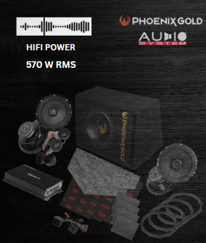 Pachet HiFi POWER - difuzoare fata + spate MX EVO, cu amplificator DSP, subwoofer activ, insonorizant, inele si cablaje plug & play