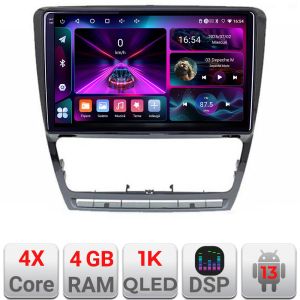 Navigatie Skoda Octavia 2 2005-2013 A-005  4+64 InCell Display 1K Android Waze USB Navigatie Internet Youtube Radio
