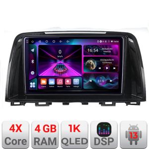 Navigatie Mazda 6 2013-2017 A-223  4+64 InCell Display 1K Android Waze USB Navigatie Internet Youtube Radio
