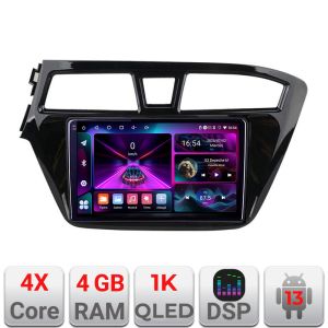 Navigatie Hyundai i20 2015-2018 A-517  4+64 InCell Display 1K Android Waze USB Navigatie Internet Youtube Radio