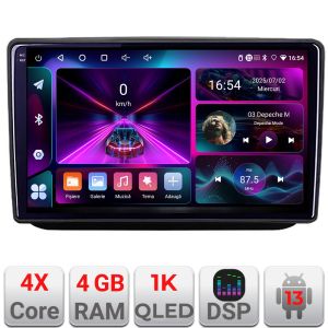 Navigatie Skoda Fabia 2 2009-2014 Android radio gps internet 4+64 InCell Display 1KGB 4-core Kit-fabia2+EDT-E210-RK