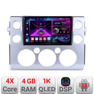 Navigatie Toyota FJ Cruiser 2006-2020 Android radio gps internet 4+64 InCell Display 1K Kit-fj-cruiser+EDT-E209-RK