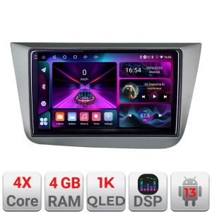 Navigatie Seat Leon 2005-2012 A-leon05  4+64 InCell Display 1K Android Waze USB Navigatie Internet Youtube Radio