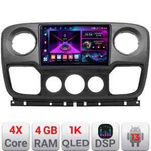 Navigatie Opel Movano, Renault Master 2010-2021 Android radio gps internet 4+64 InCell Display 1KGB 4-Core Kit-movano+EDT-E210-RK 