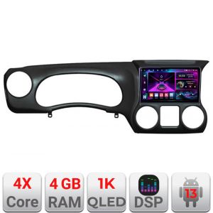 Navigáció Jeep Wrangler 2014-2016 Android rádió gps internet 4+64 InCell kijelző 1K Kit-wr-15+EDT-E210-RK