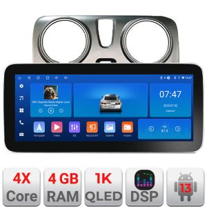 Navigatie Dacia Dokker Edotec 4+64 12.3 inch Incell 1K android Wifi 5Ghz gps internet  