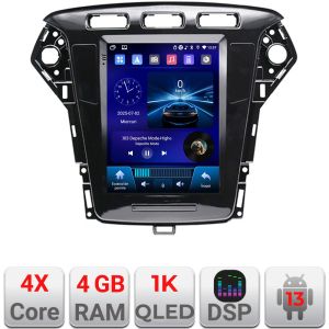 Navigáció Ford Mondeo 2010-2013 típus tesla rádió gps internet 4 magos carplay android auto 4+64 Incell kijelző készlet-tesla-mondeo-10+EDT-E220-RK