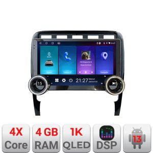 Navigáció Porsche Cayenne 2002-2011 Kit-443 Edotec 4+64 10.5 hüvelykes Incell 1K android Wifi 5Ghz gps internet Q