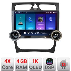 Navigatie Mercedes CLK facelift Edotec  4+64 10.5 inch Incell 1K android Wifi 5Ghz gps internet  Kit-facelift
