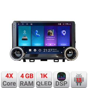 Navigáció Kia Stonic 2016-2020 Edotec 4+64 10.5 hüvelykes Incell 1K android Wifi 5Ghz gps internet Kit-Stonic