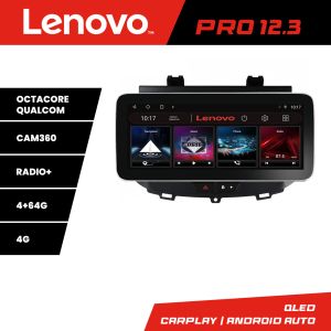 Navigatie Opel Grandland X Crossland X 2016-2020 Lenovo Qled 12.3 inch Octa Core 4+64 360 DSP ADAS carplay android auto radio internet Kit-+PRO-12.3-4+64