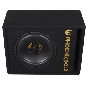 Subwoofer activ Phoenix Gold, difuzor 10", 200 W RMS, 800 W MAX, kit de cabluri incluse