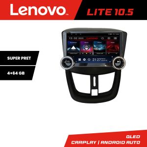 Navigatie Peugeot 207 Kit-PE01 Lenovo  8 core 4+64 10.5 inch Incell 1K android Wifi 5Ghz gps internet  