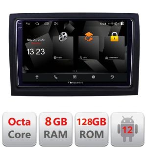 Navigatie dedicata Fiat ducato 2022- 5960Pro-DUCATO Android Octa Core Qualcomm 2K Qled 8+128 DTS DSP 360 4G Optical KIT-ducato+NAM5960Pro-A9Z