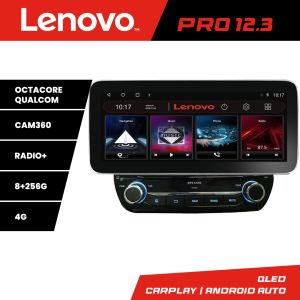 Navigatie dedicata Edonav Ford Fiesta 2020-  Lenovo PRO 8+256 12.3 inch qled android 4G DSP gps internet  Kit-fiesta-2020