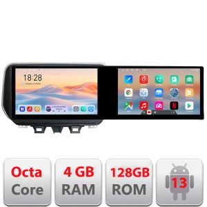 Navigatie Hyundai Tucson 2019 Edotec 2 ecrane  8 core 4+128 21.6 inch Incell android Wifi 5Ghz gps internet  Kit-1135