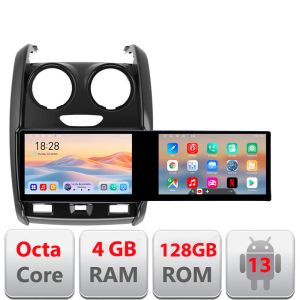 Navigatie Dacia Duster 2012-2019 Kit-157 Edotec 2 ecrane  8 core 4+128 21.6 inch Incell android Wifi 5Ghz gps internet