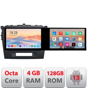Navigatie Suzuki Grand Vitara 2016- Kit-2265 Edotec 2 ecrane  8 core 4+128 21.6 inch Incell android Wifi 5Ghz gps internet