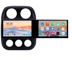 Navigatie Jeep Compass 2010-2016 Manual Kit-2500 Edotec 2 ecrane  8 core 4+128 21.6 inch Incell android Wifi 5Ghz gps internet 32