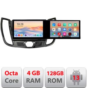 Navigatie Ford Kuga C-MAX Edotec 2 ecrane  8 core 4+128 21.6 inch Incell android Wifi 5Ghz gps internet  KIT-362-v2