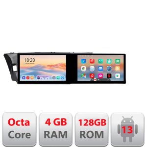 Navigáció Toyota Corolla 2013-2017 Kit-470 Edotec 2 képernyő 8 magos 4+128 21.6 hüvelykes Incell android Wifi 5Ghz gps internet
