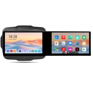 Navigatie Jeep Renegade Kit-500 Edotec 2 ecrane  8 core 4+128 21.6 inch Incell android Wifi 5Ghz gps internet