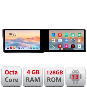 Navigáció Toyota Avensis 2003-2008 Kit-avensis03 Edotec 2 képernyő 8 magos 4+128 21.6 hüvelykes Incell android Wifi 5Ghz gps internet 32