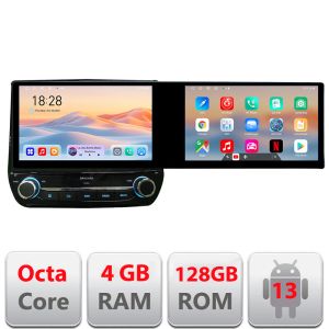Navigatie dedicata Edonav Ford Fiesta 2020-  Edotec 2 ecrane  8 core 4+128 21.6 inch Incell android Wifi 5Ghz gps internet  Kit-fiesta-2020