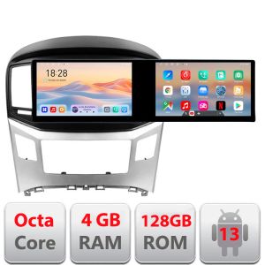 Navigatie Hyundai H1 Starex 2016- Kit-h1 Edotec 2 ecrane  8 core 4+128 21.6 inch Incell android Wifi 5Ghz gps internet