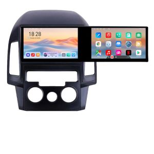 Navigatie Hyundai I30 2009-2012 clima manuala Kit-i30ac Edotec 2 ecrane  8 core 4+128 21.6 inch Incell android Wifi 5Ghz gps internet et GPS WIF